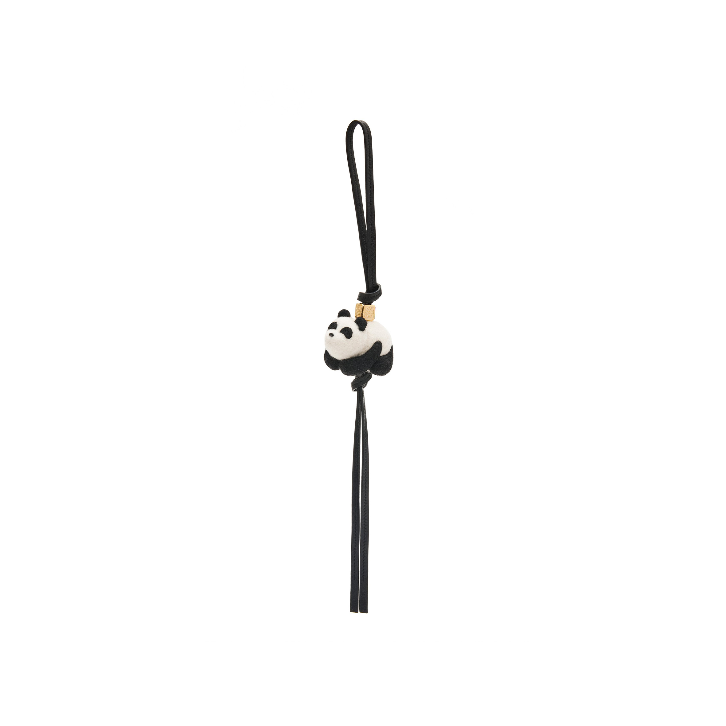 LOEWE PANDA CHARM IN FELT AND CALFSKIN C621232XCP